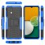 Чехол Hybrid Armor для Samsung Galaxy A13 4G (черный + голубой)