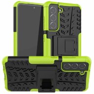 Чехол Hybrid Armor для Samsung Galaxy S21 FE (черный + зеленый) Чехол Hybrid Armor для Samsung Galaxy S21 FE (черный + зеленый)