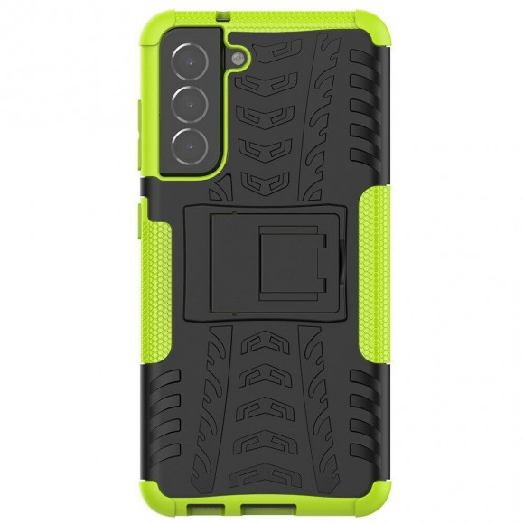 Чехол Hybrid Armor для Samsung Galaxy S21 FE (черный + зеленый) Чехол Hybrid Armor для Samsung Galaxy S21 FE (черный + зеленый)