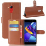 Чехол с визитницей для Huawei Honor 6C Pro / V9 Play (коричневый)