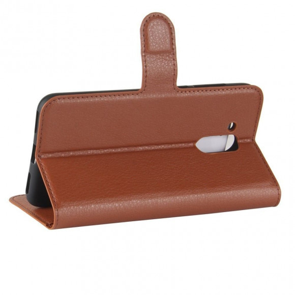 Чехол с визитницей для Huawei Honor 6C Pro / V9 Play (коричневый)