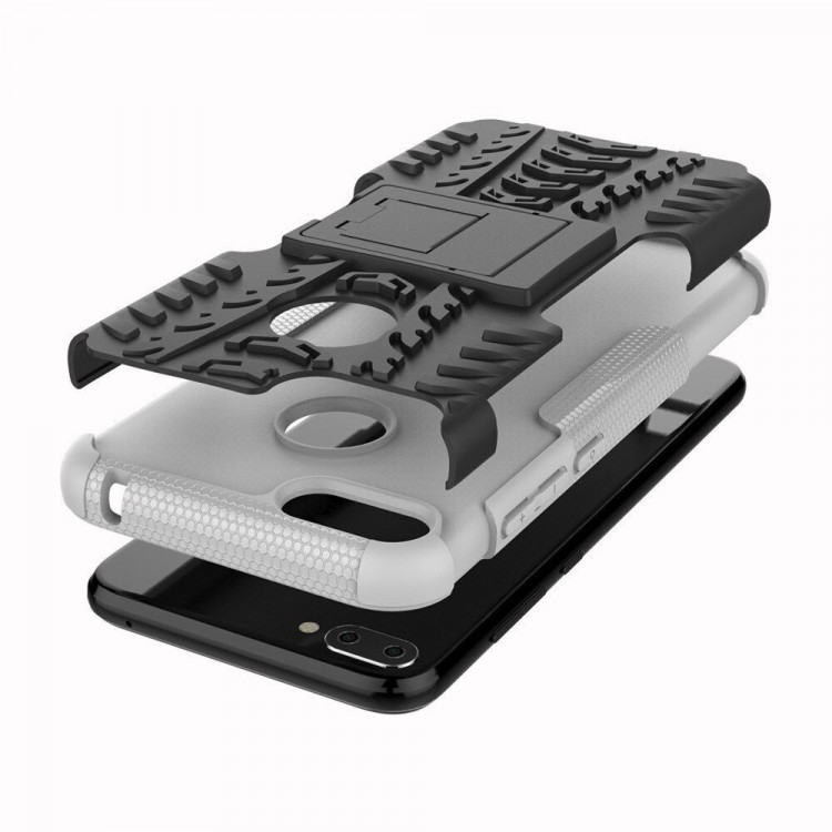 Чехол Hybrid Armor для Huawei Honor 9i / Honor 9N (черный + белый)