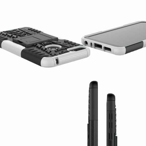 Чехол Hybrid Armor для Huawei Honor 9i / Honor 9N (черный + белый) Чехол Hybrid Armor для Huawei Honor 9i / Honor 9N (черный + белый)