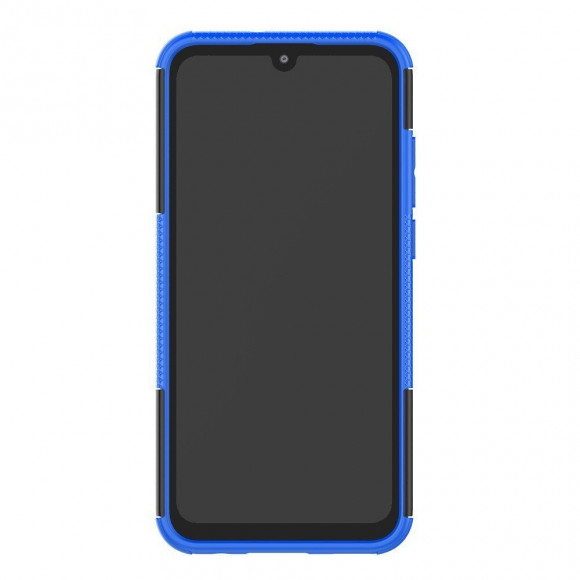 Чехол Hybrid Armor для Huawei Honor 10 Lite / P Smart (2019)  (черный + голубой)
