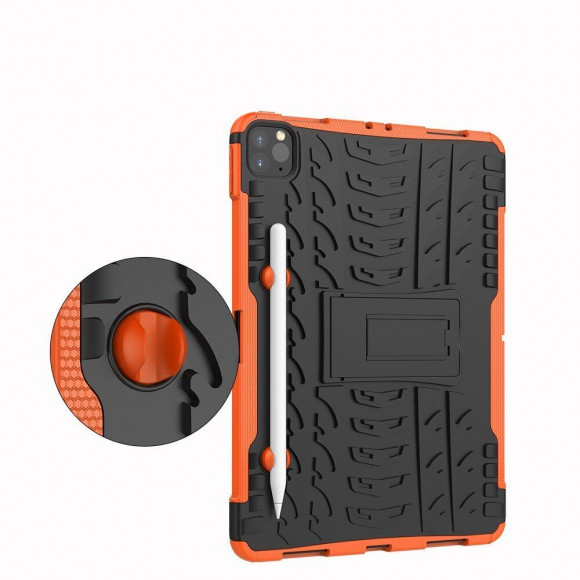 Чехол на iPad Pro 11 (2022, 2021, 2020) (черный + оранжевый)