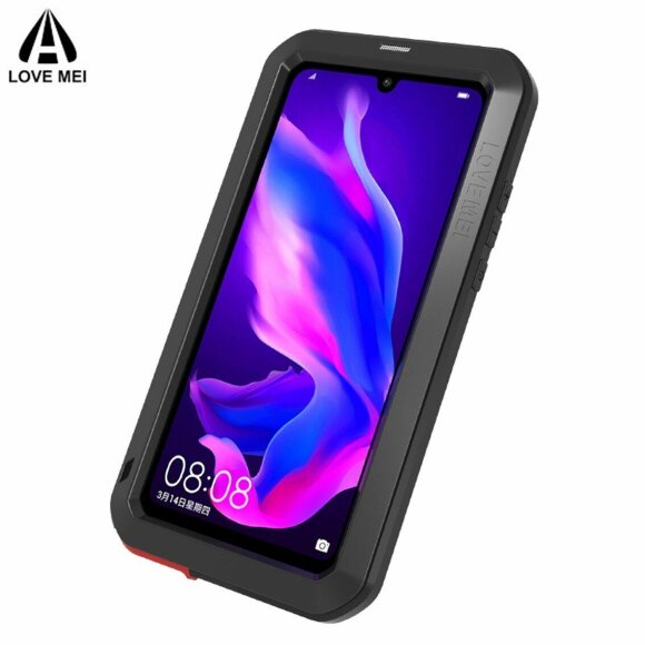 Гибридный чехол LOVE MEI для Huawei P30 Lite / nova 4e / Honor 20S (MAR-LX1H) (черный) Гибридный чехол LOVE MEI для Huawei P30 Lite / nova 4e / Honor 20S (MAR-LX1H) (черный)
