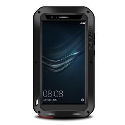 Гибридный чехол LOVE MEI для Huawei P9 Plus (черный)