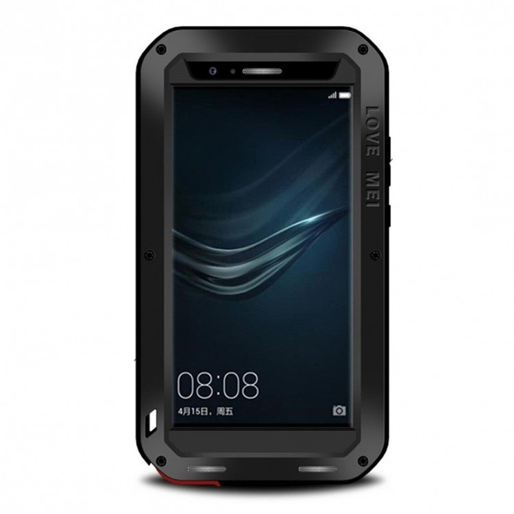 Гибридный чехол LOVE MEI для Huawei P9 Plus (черный)