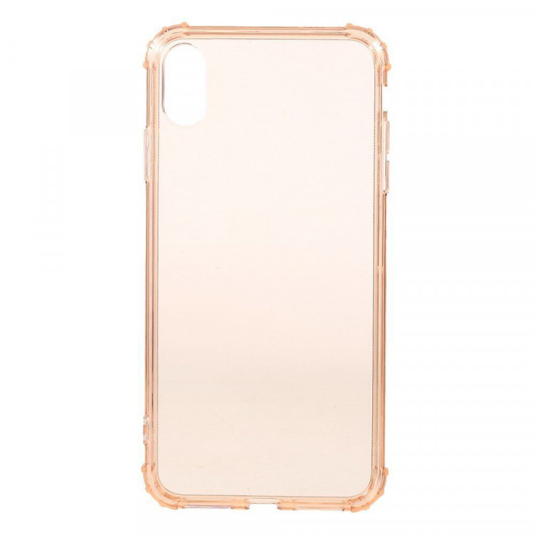 Силиконовый чехол с усиленными бортиками для iPhone XS Max (розовый)