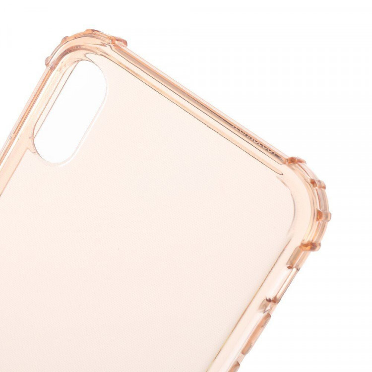 Силиконовый чехол с усиленными бортиками для iPhone XS Max (розовый)