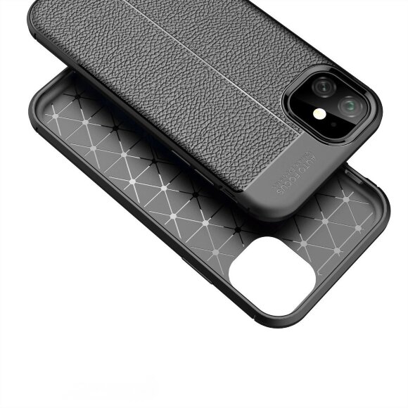 Чехол-накладка Litchi Grain для iPhone 11 (зеленый)