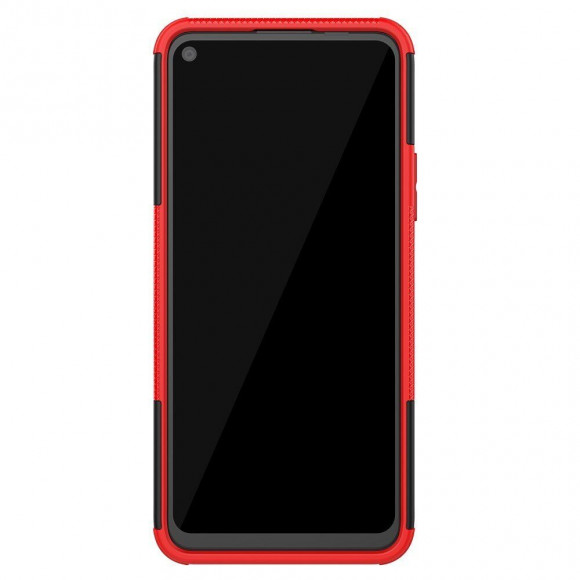 Чехол Hybrid Armor для Honor 30S (CDY-NX9A) (черный + красный) Чехол Hybrid Armor для Honor 30S (CDY-NX9A) (черный + красный)