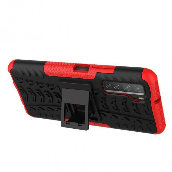 Чехол Hybrid Armor для Honor 30S (CDY-NX9A) (черный + красный) Чехол Hybrid Armor для Honor 30S (CDY-NX9A) (черный + красный)