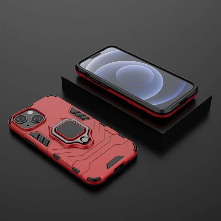 Чехол Armor Ring Holder для iPhone 13 mini (красный)