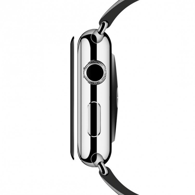 Защитное стекло 3D для Apple Watch 40 - Series 4 / Series 5 / Series 6 / SE (черный)