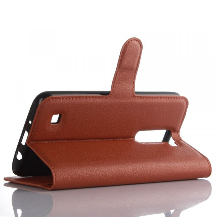 Чехол с визитницей для LG K7 (коричневый)