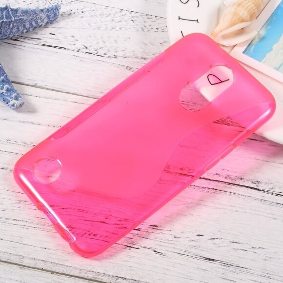 Нескользящий чехол для LG K10 (2017) M250 (малиновый)