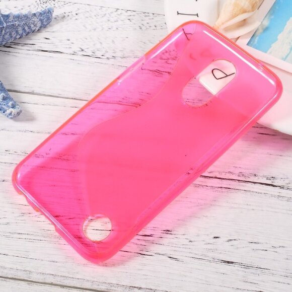 Нескользящий чехол для LG K10 (2017) M250 (малиновый)