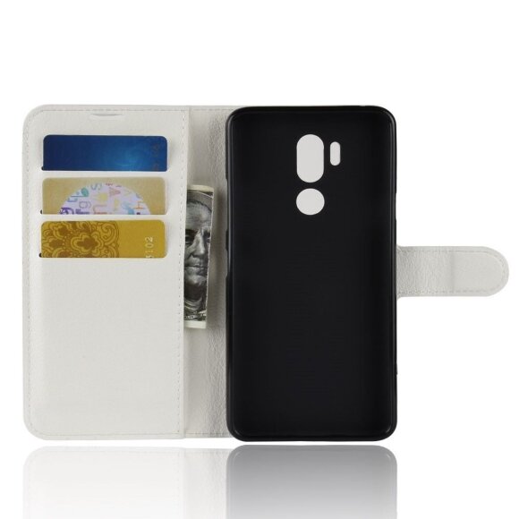 Чехол с визитницей для LG G7 / LG G7 ThinQ (белый) Чехол с визитницей для LG G7 / LG G7 ThinQ (белый)