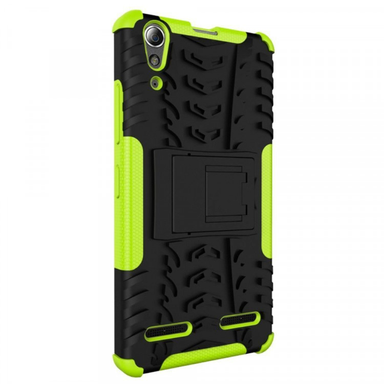 Чехол Hybrid Armor для Lenovo A6000 (черный + зеленый)