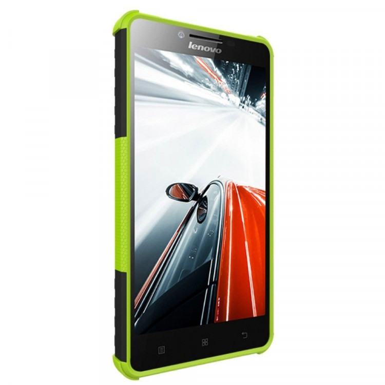 Чехол Hybrid Armor для Lenovo A6000 (черный + зеленый)