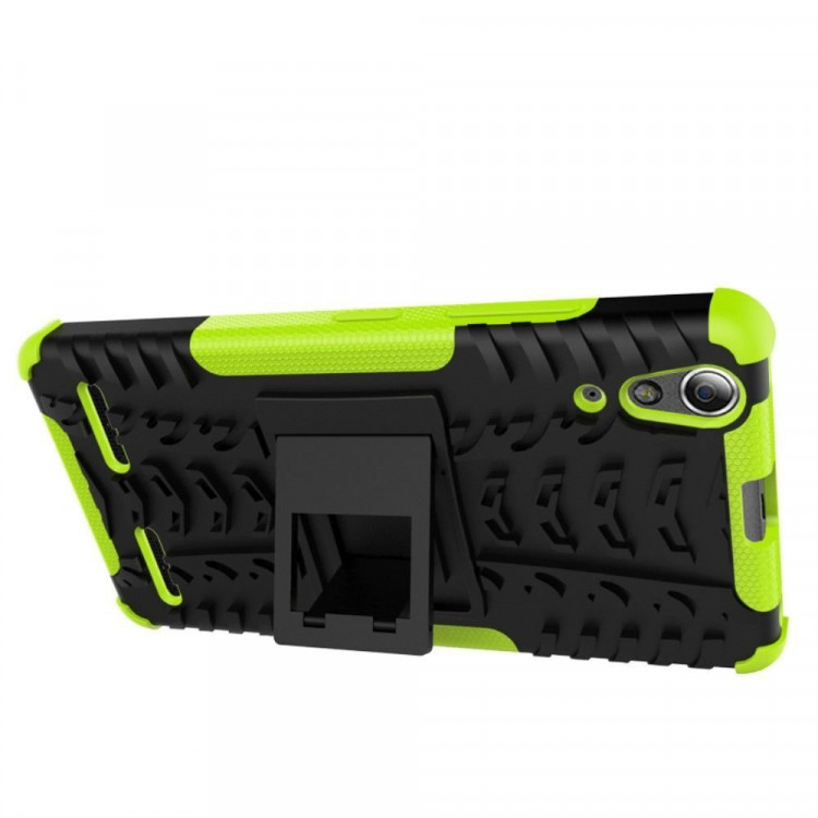 Чехол Hybrid Armor для Lenovo A6000 (черный + зеленый)