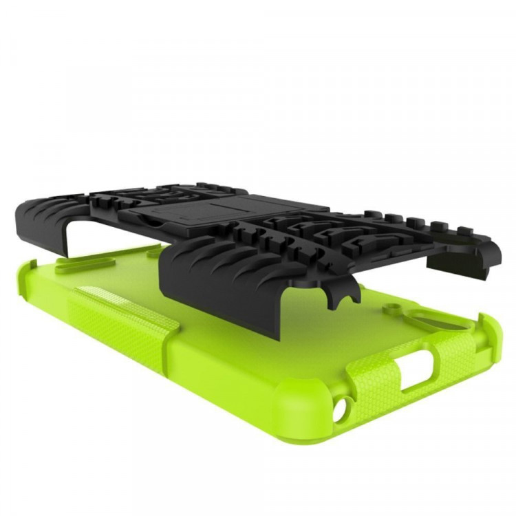 Чехол Hybrid Armor для Lenovo A6000 (черный + зеленый)