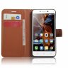 Чехол с визитницей для Lenovo Vibe K5 / K5 Plus (коричневый)