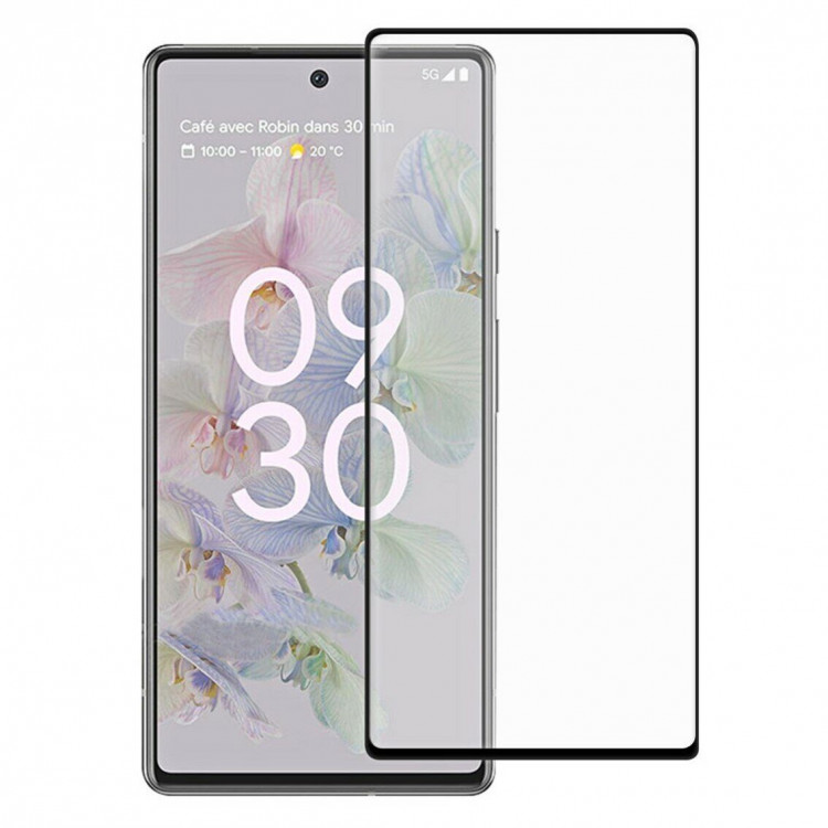 Защитное стекло 3D для Google Pixel 6a (черный)