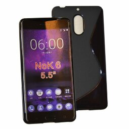 Нескользящий чехол для Nokia 6 (черный)