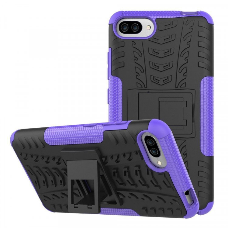 Чехол Hybrid Armor для Asus Zenfone 4 Max ZC554KL (черный + фиолетовый)
