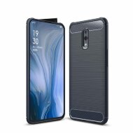 Чехол-накладка Carbon Fibre для Oppo Reno (темно-синий) Чехол-накладка Carbon Fibre для Oppo Reno (темно-синий)