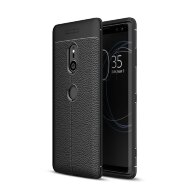 Чехол-накладка Litchi Grain для Sony Xperia XZ3 (черный)