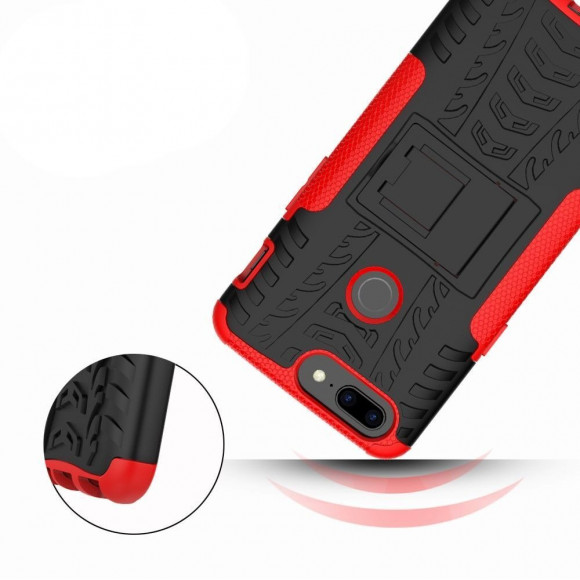 Чехол Hybrid Armor для OnePlus 5T (черный + красный) Чехол Hybrid Armor для OnePlus 5T (черный + красный)