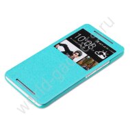 Чехол с окном ROCK для HTC One Max (голубой) Чехол с окном ROCK для HTC One Max (голубой)