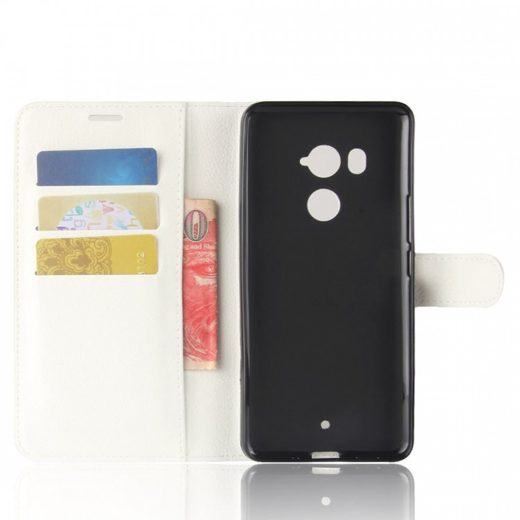 Чехол с визитницей для HTC U11+ (белый)