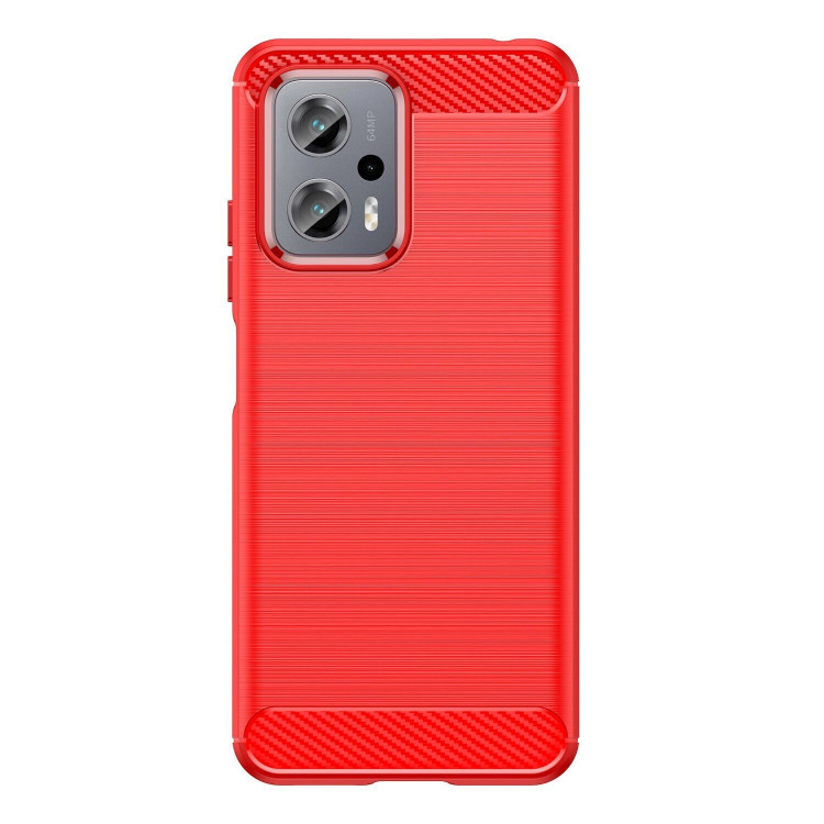 Чехол-накладка Carbon Fibre для Poco X4 GT (красный)