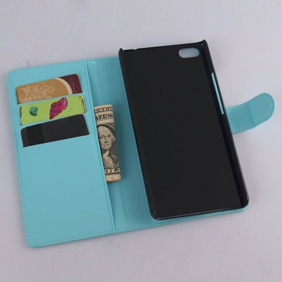 Чехол-книжка с визитницей для ZTE Nubia Z9 Max (голубой) Чехол-книжка с визитницей для ZTE Nubia Z9 Max (голубой)