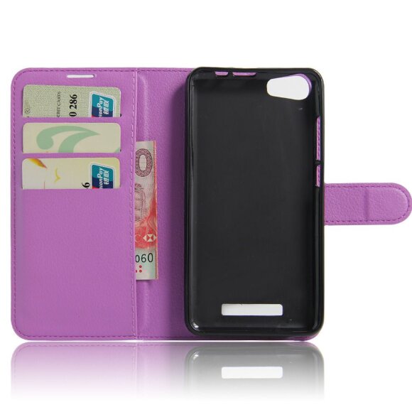 Чехол с визитницей для DOOGEE Y200 (фиолетовый) Чехол с визитницей для DOOGEE Y200 (фиолетовый)