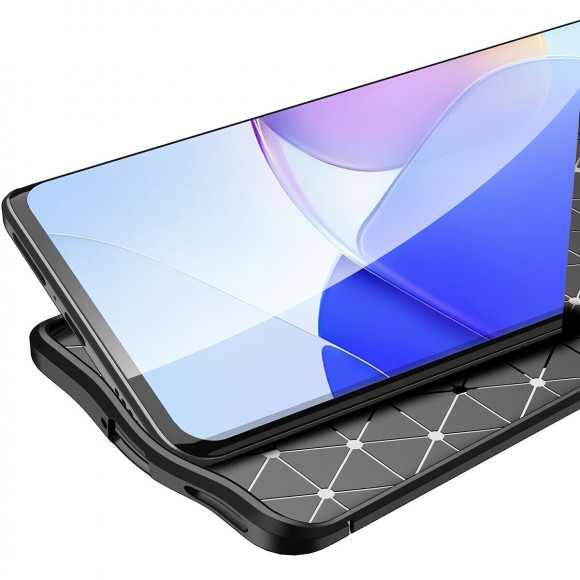 Чехол-накладка Litchi Grain для HUAWEI Nova 9 (черный)