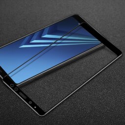 Защитное стекло 3D для Samsung Galaxy A8 Plus (2018) (черный)