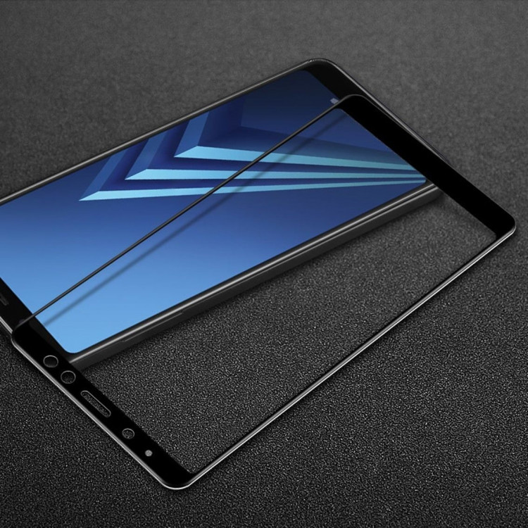 Защитное стекло 3D для Samsung Galaxy A8 Plus (2018) (черный)