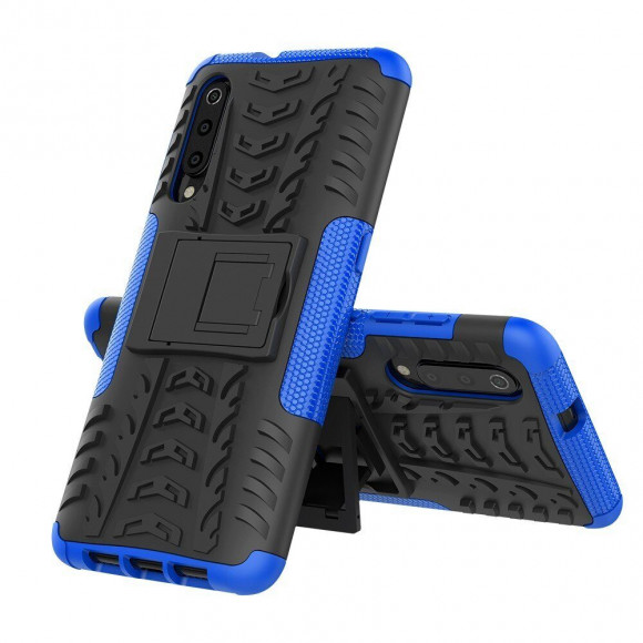 Чехол Hybrid Armor для Xiaomi Mi 9 (черный + голубой) Чехол Hybrid Armor для Xiaomi Mi 9 (черный + голубой)