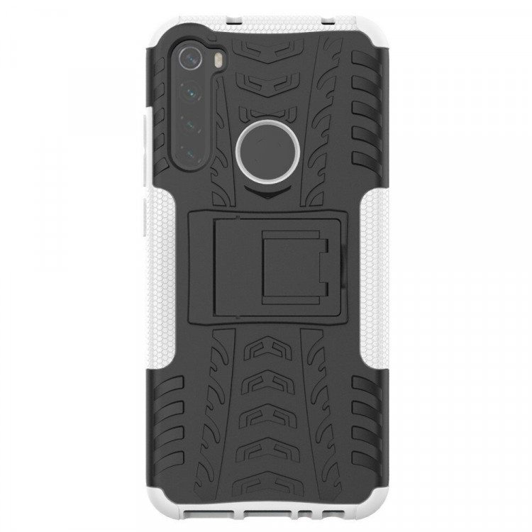 Чехол Hybrid Armor для Xiaomi Redmi Note 8T (черный + белый)