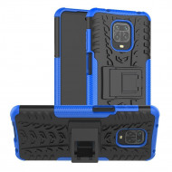 Чехол Hybrid Armor для Redmi Note 9S / Note 9 Pro / Note 9 Pro Max (черный + голубой) Чехол Hybrid Armor для Redmi Note 9S / Note 9 Pro / Note 9 Pro Max (черный + голубой)
