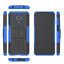 Чехол Hybrid Armor для Redmi Note 9S / Note 9 Pro / Note 9 Pro Max (черный + голубой)