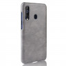 Кожаная накладка-чехол для Samsung Galaxy A60 / Galaxy M40 (серый)