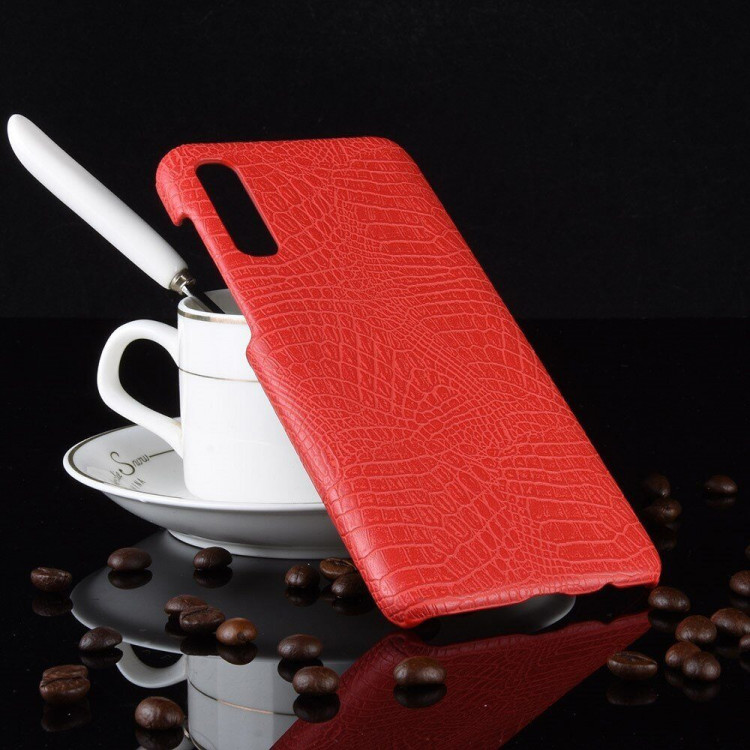 Чехол-накладка Crocodile Texture для Samsung Galaxy A50 / Galaxy A50s / Galaxy A30s (красный)