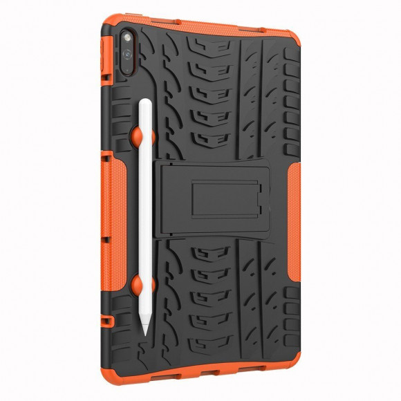 Чехол Hybrid Armor для Huawei MatePad 10.4 (черный + оранжевый)