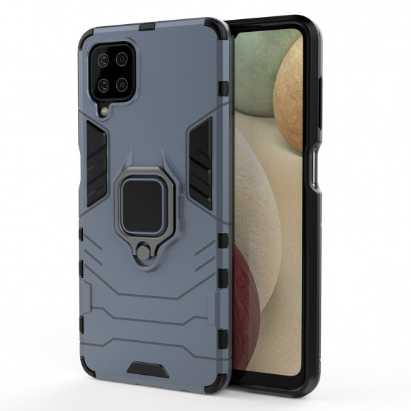 Чехол Armor Ring Holder для Samsung Galaxy A12 (темно-синий) Чехол Armor Ring Holder для Samsung Galaxy A12 (темно-синий)